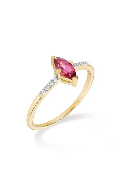 Marquis Gemstone Ring