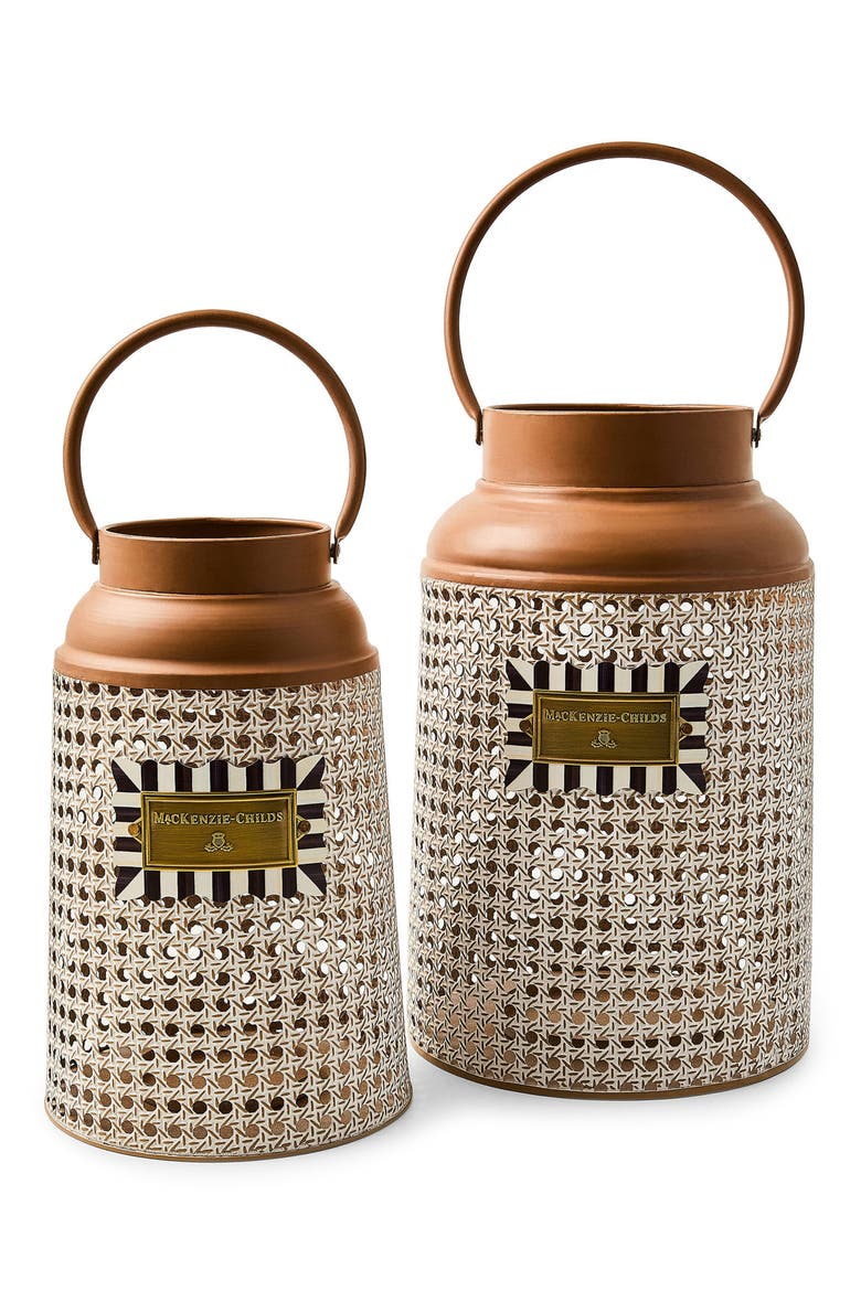 Cane Large Lantern, Alternate, color, BEIGE