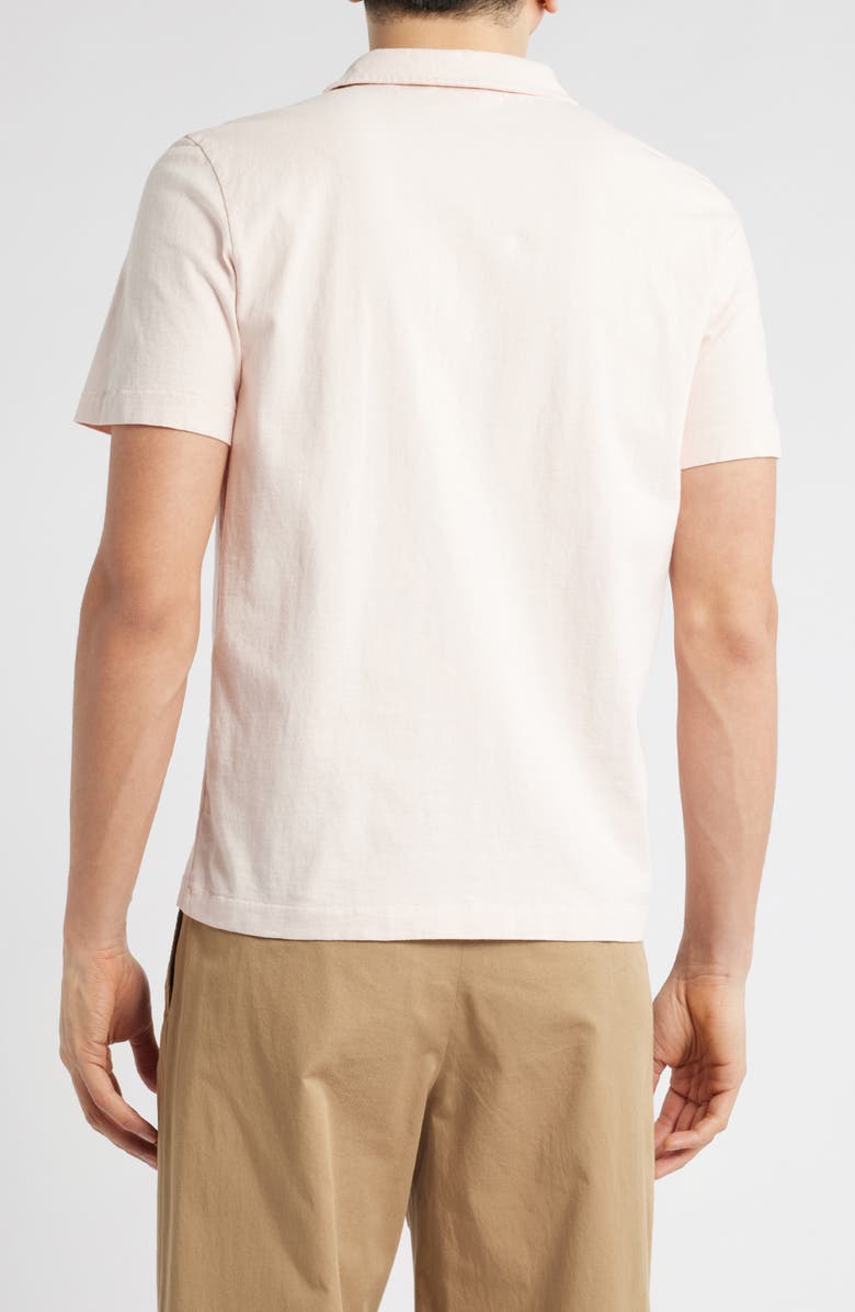 MERZ B SCHWANEN Classic Organic Cotton Jersey Polo with Pocket, Alternate, color, Shell