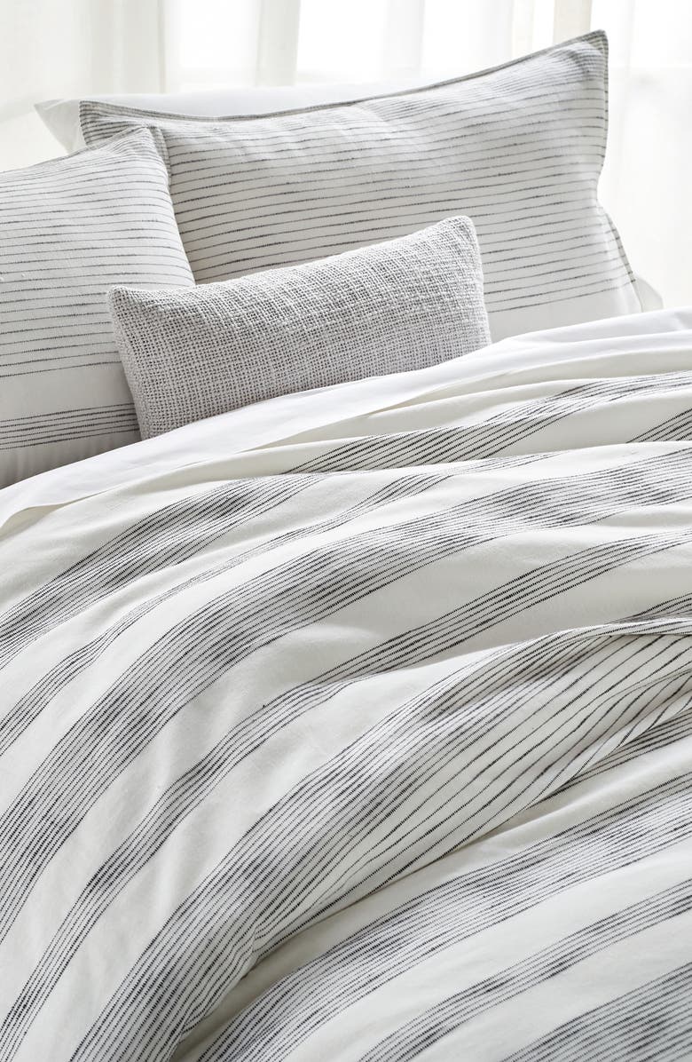 DKNY Pure Woven Stripe Duvet, Alternate, color, 