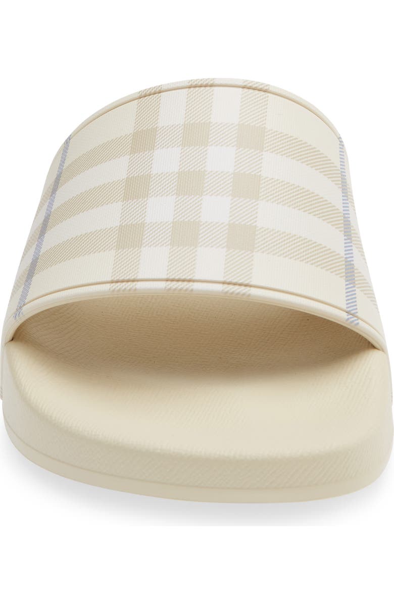 Burberry Furley Check Slide Sandal, Alternate, color, Ssm Beige Check