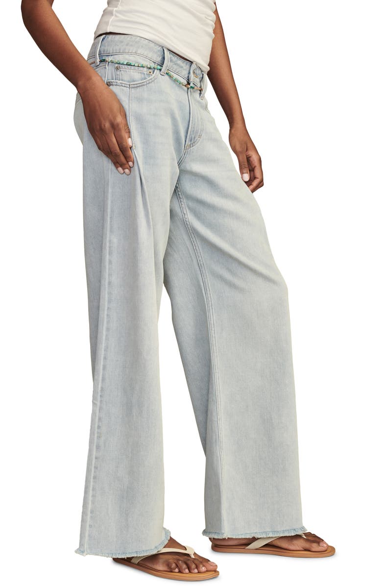 Lucky Brand Palazzo Jeans, Alternate, color, The Chills