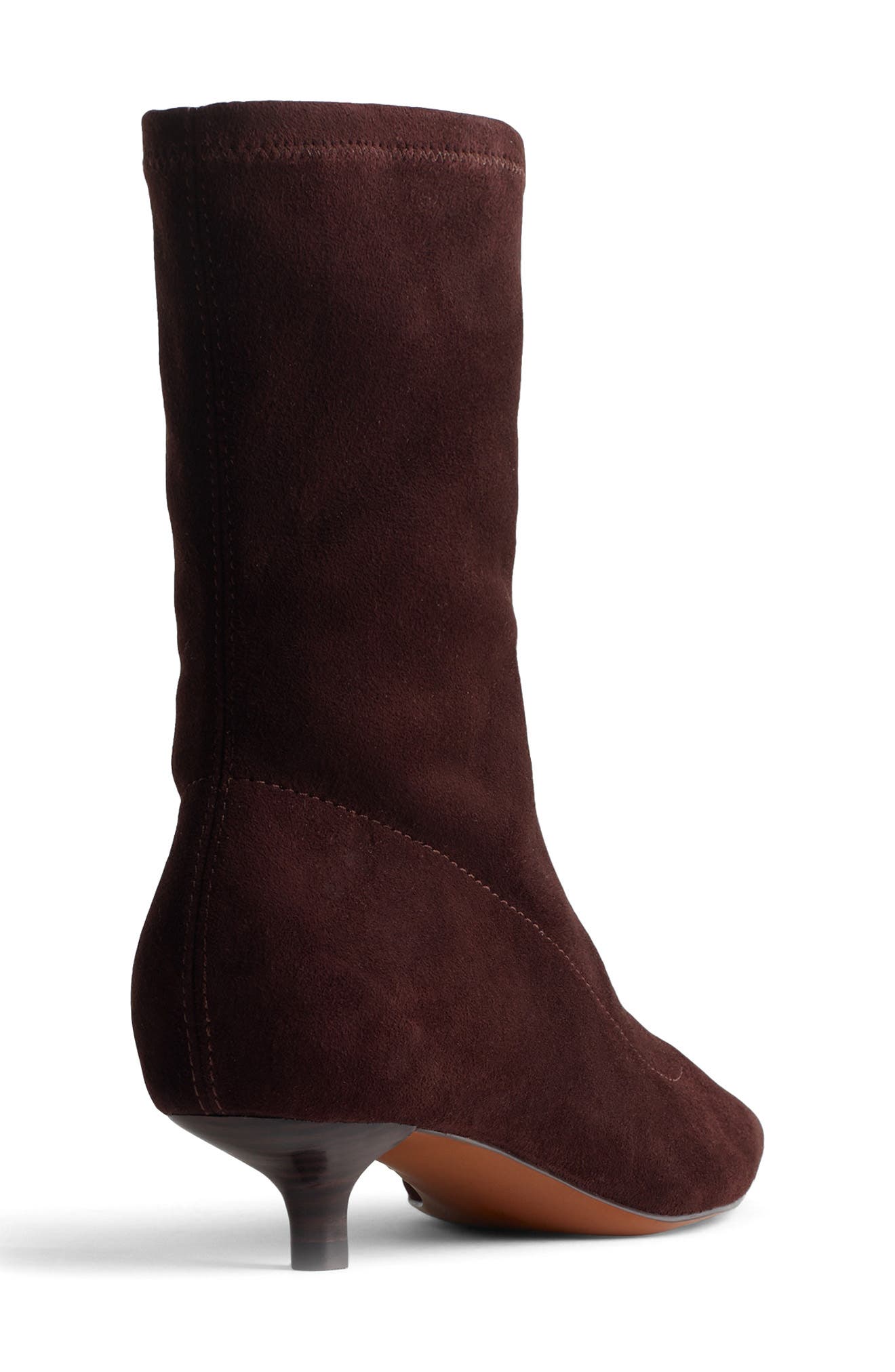 Madewell The Ciel Glove Ankle Boot, Alternate, color, Chocolate Raisin
