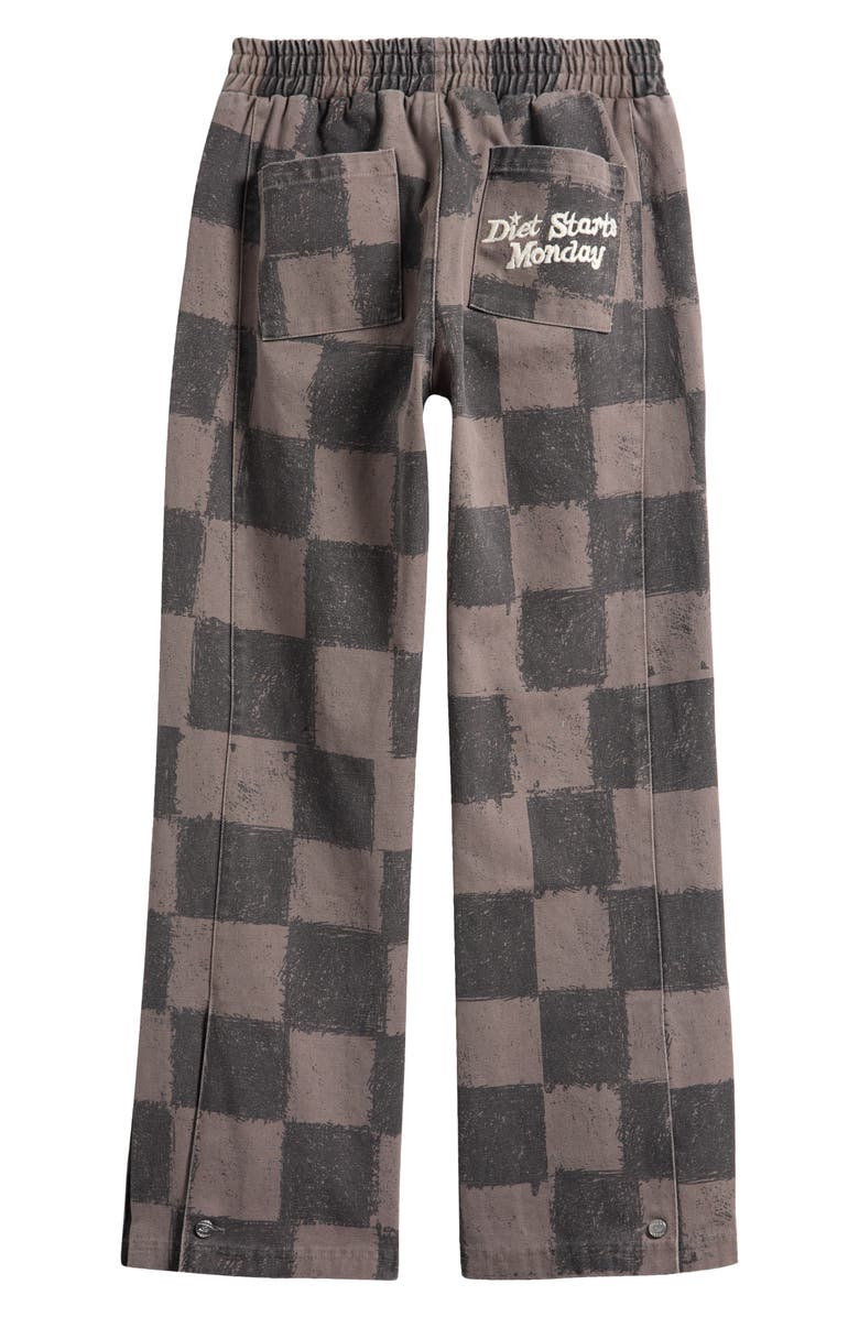 DIET STARTS MONDAY Hopkins Check Check Drawstring Pants, Alternate, color, Checkered Grey