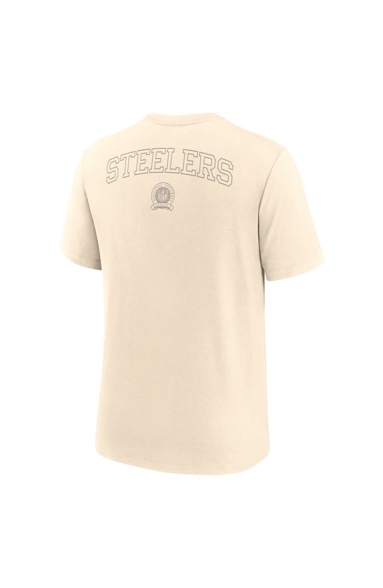 Nike Men's Nike Cream Pittsburgh Steelers Glory Tri-Blend T-Shirt, Alternate, color, Cream