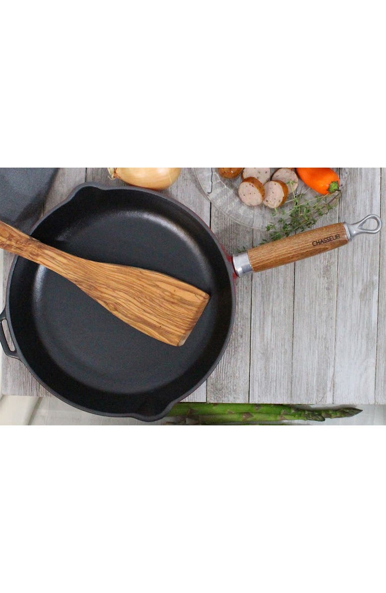 FRENCH HOME 11" Red French Enameled Cast Iron Fry Pan, Alternate, color, 