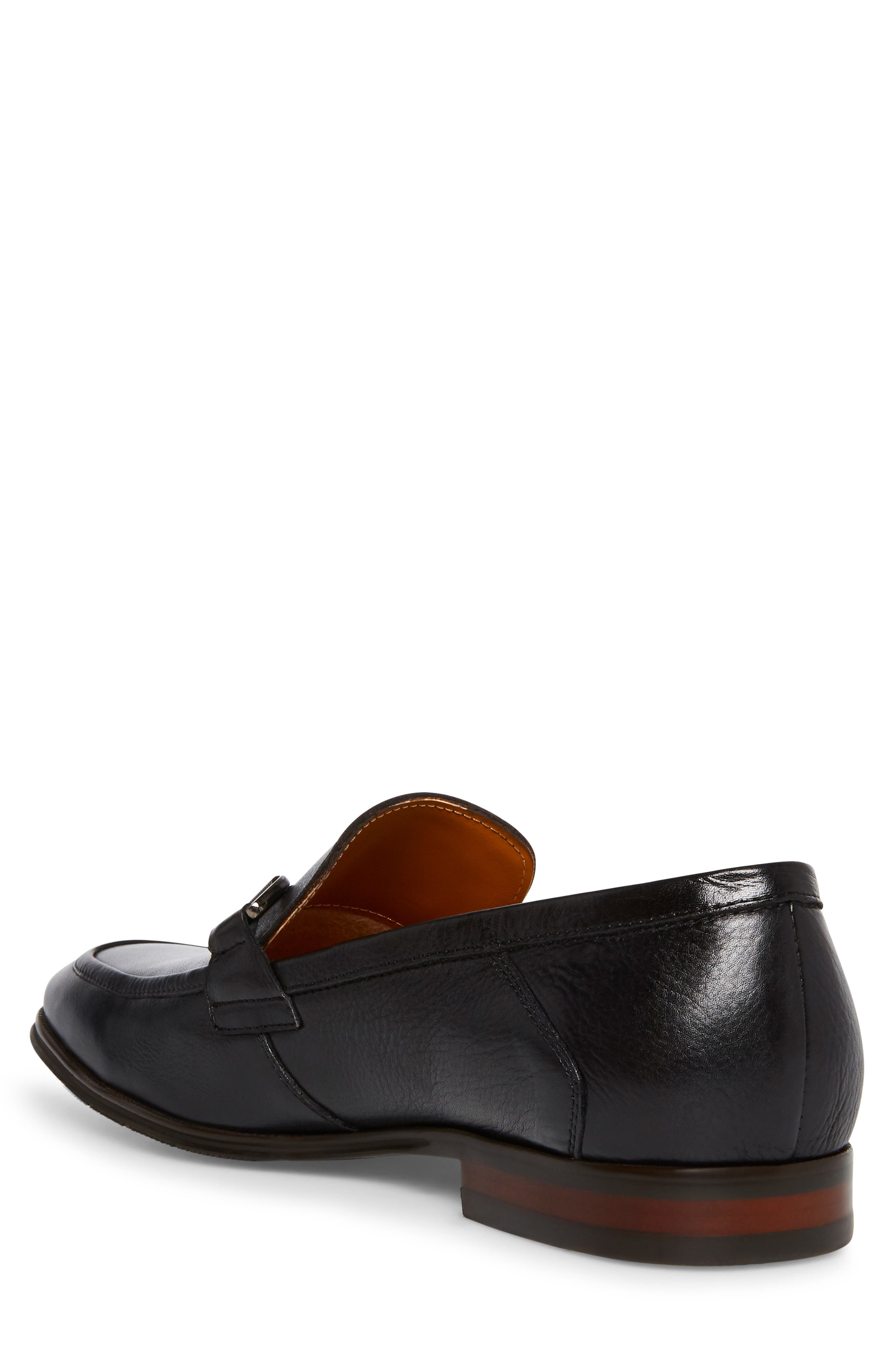 Steve Madden Aahron Leather Loafer, Alternate, color, Black