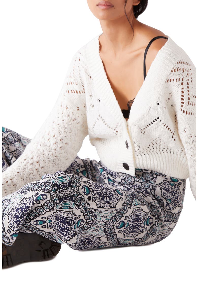 Chloe Crop Cardigan, Main, color, EVENING CREAM