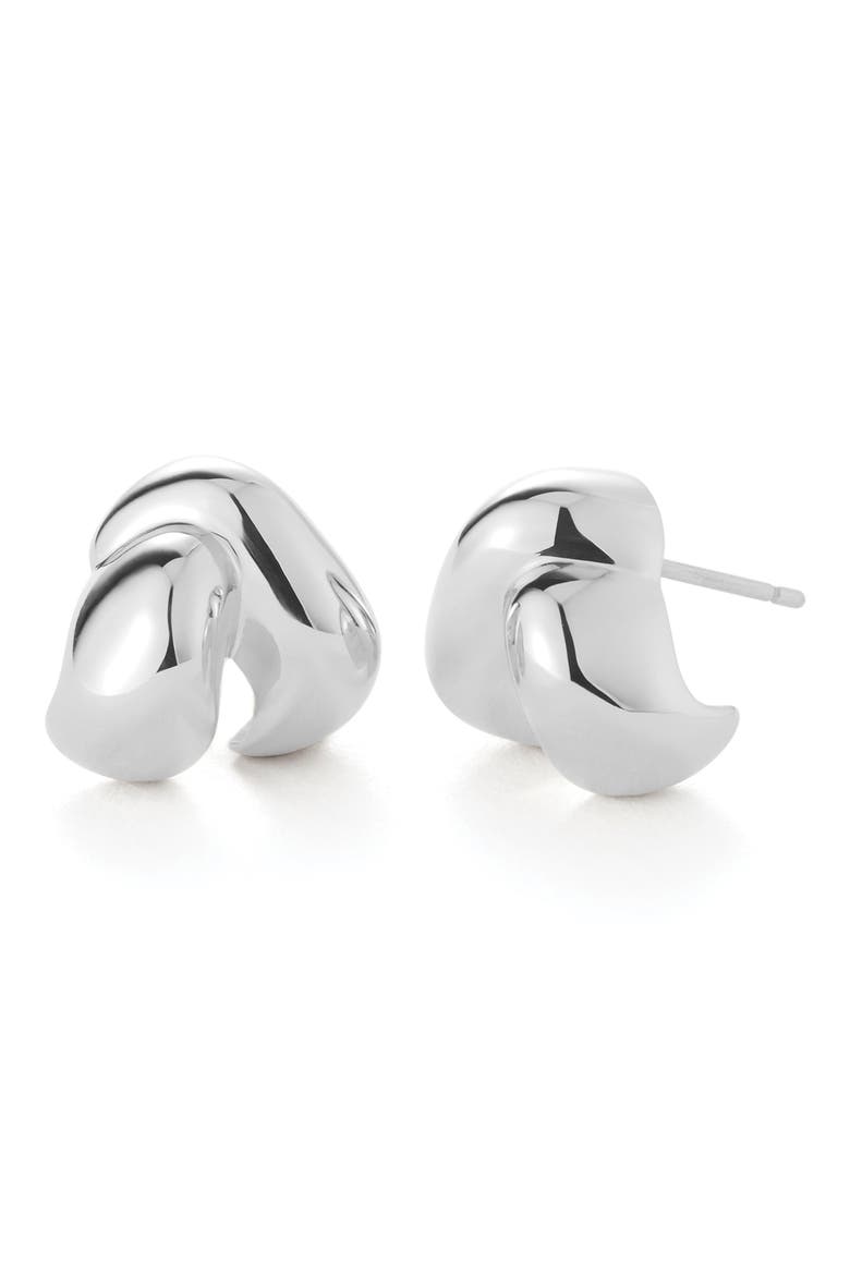 Beatrix Earrings, Main, color, HIGH POLISH SILVER