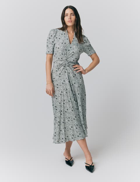 Capri Crepe Floral Midi Dress