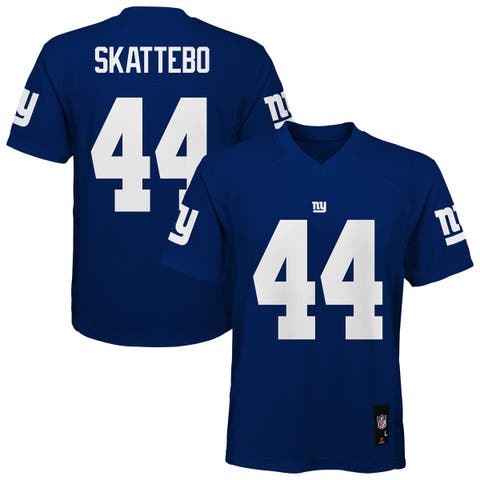 Youth Cam Skattebo Royal New York Giants Replica Jersey