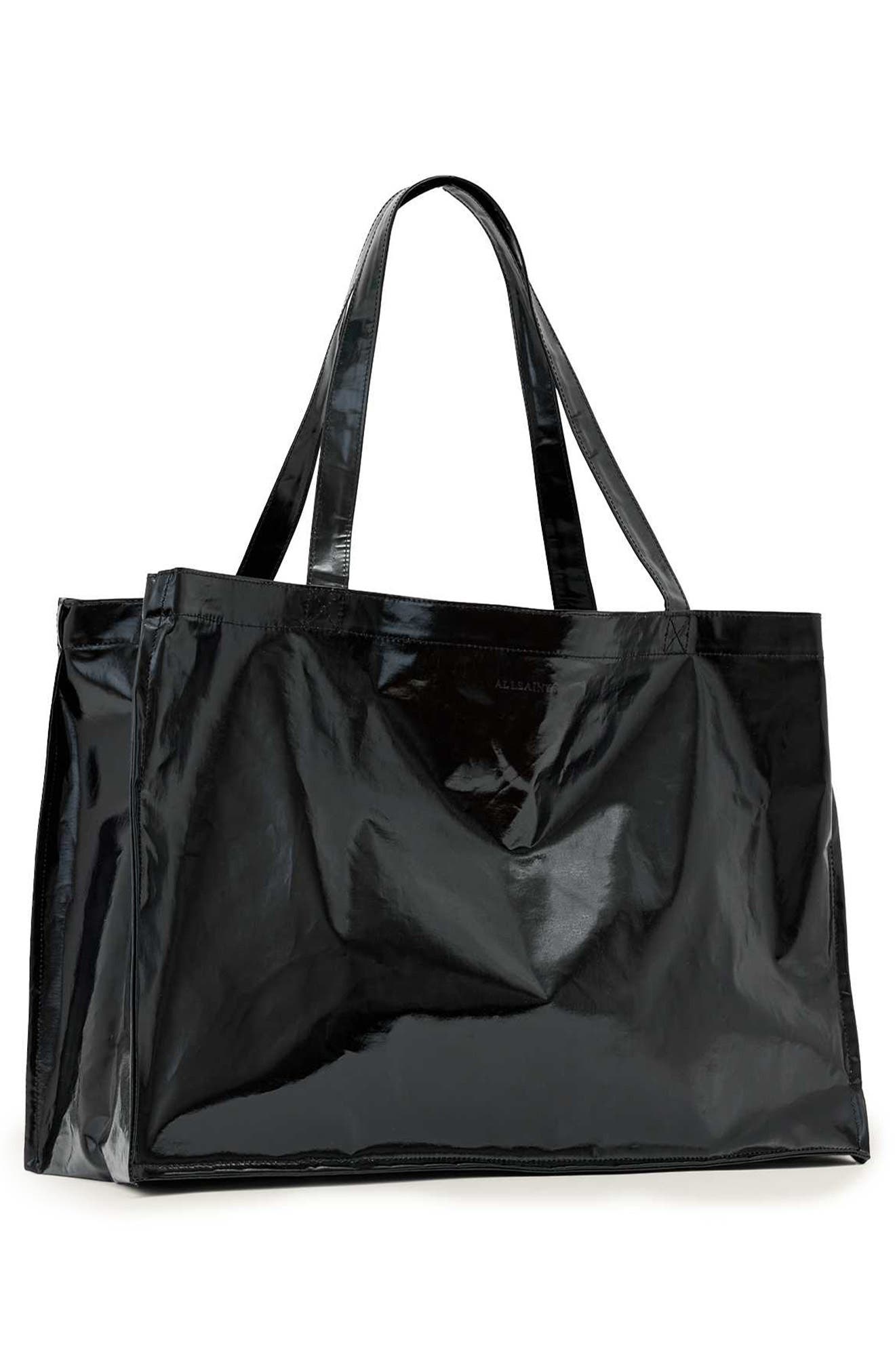 Recycled Tote, Alternate, color, BLACK
