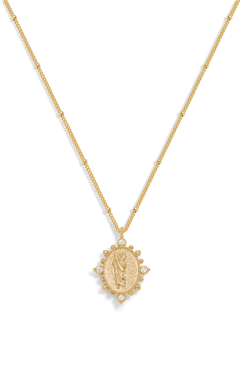 Chapel Necklace, Main, color, GOLD