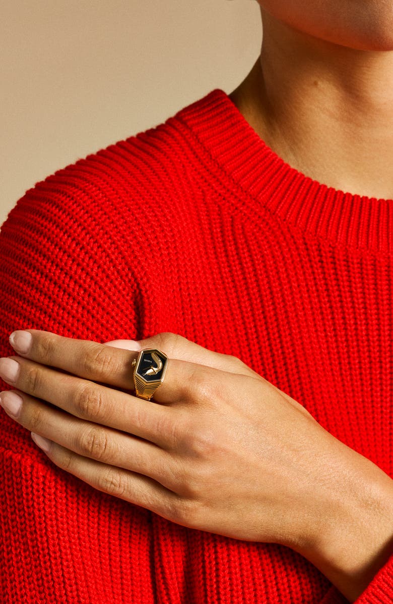 Fossil Lunar New Year Hexagon Ring Watch, 15mm, Alternate, color, 