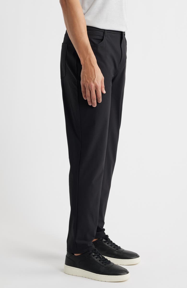 Zella Driver Slim Fit Five Pocket Pants, Alternate, color, Black Caviar