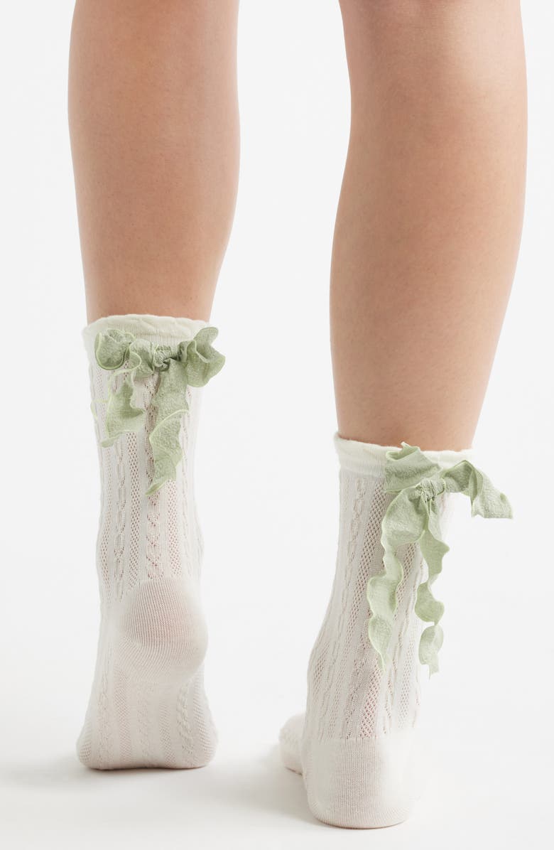 HIGH HEEL JUNGLE Mel Bow Crew Socks, Alternate, color, 