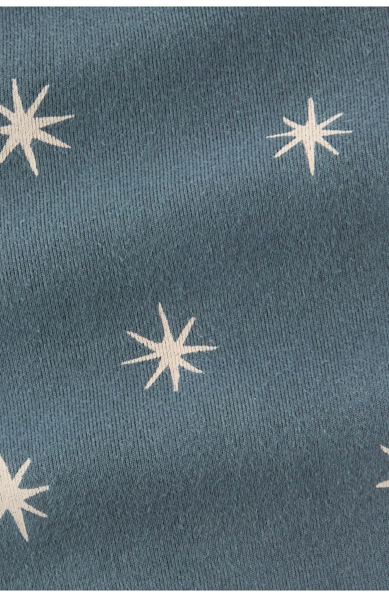 Pehr Kids' Organic Cotton Rib Fitted Pajamas, Alternate, color, Starry Midnight