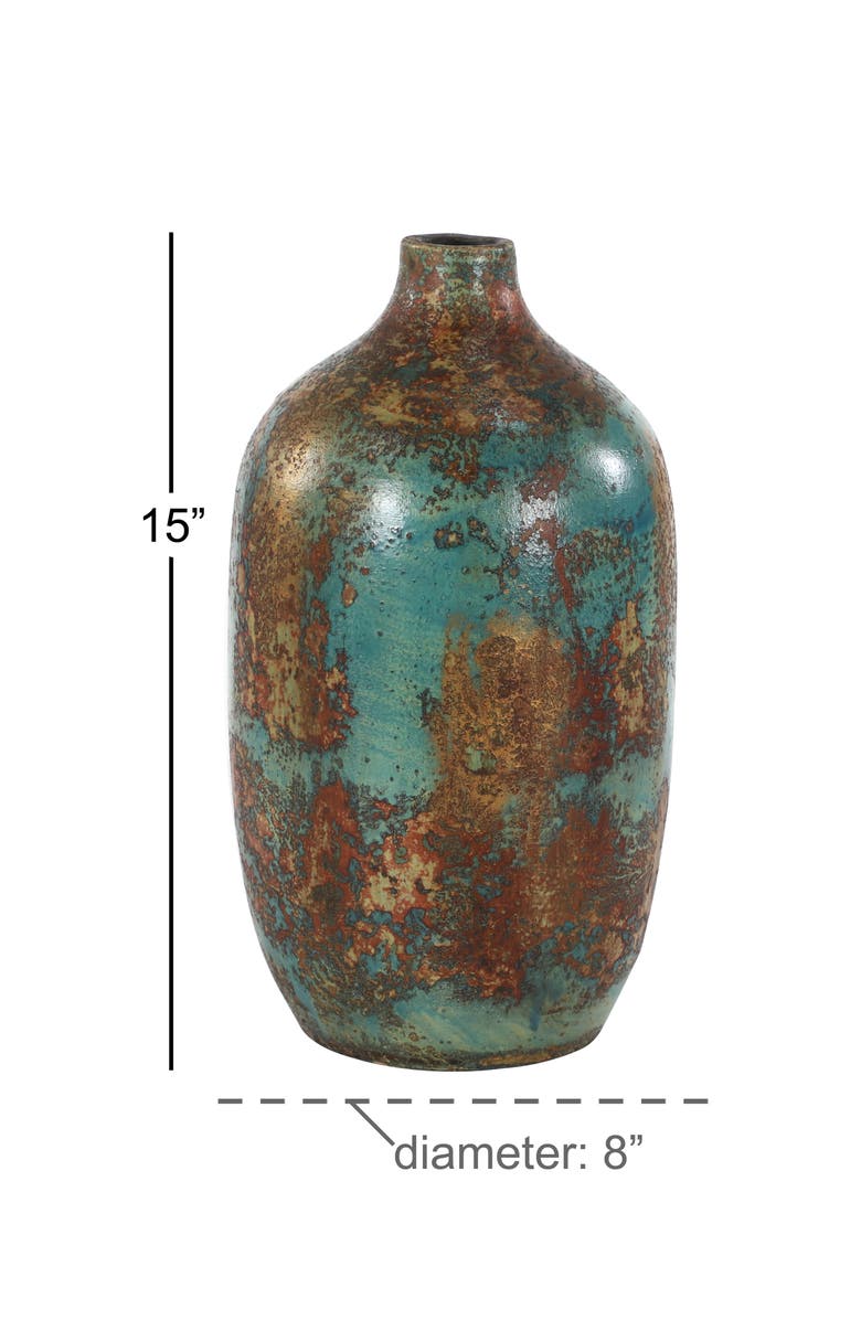 SONOMA SAGE HOME Blue Ceramic Distressed Vase, Alternate, color, 