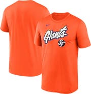 Nike Men's Nike  Orange San Francisco Giants 2025 City Connect Team Phrase Legend Performance T-Shirt