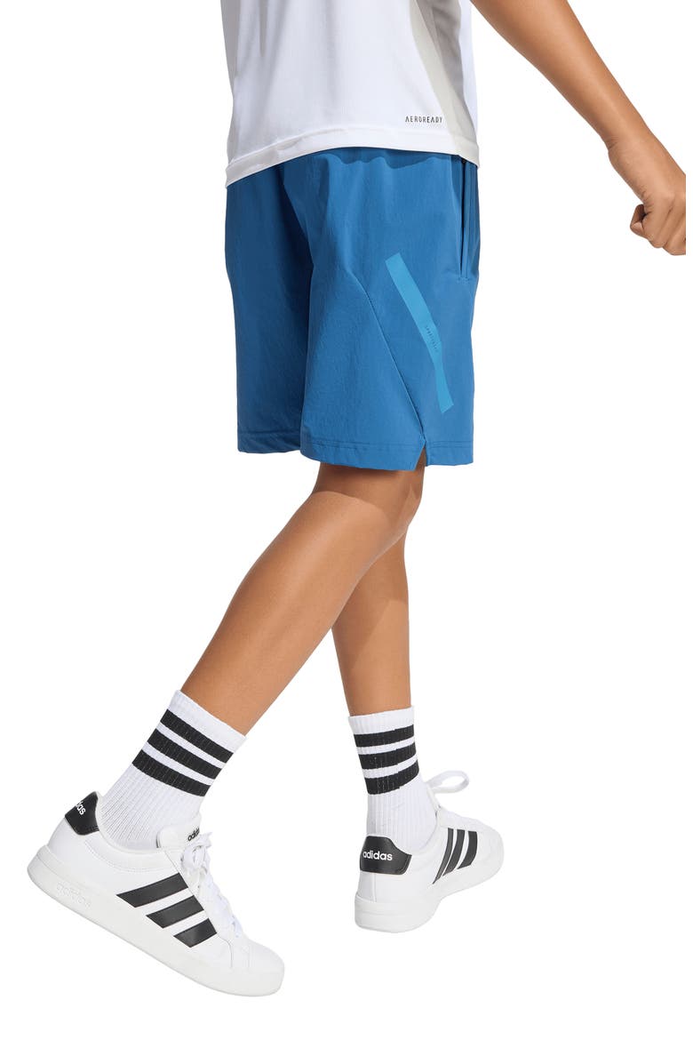Kids' Z-N-E Woven Travel Shorts, Alternate, color, DUSKY PETROL/ DUSKY INK