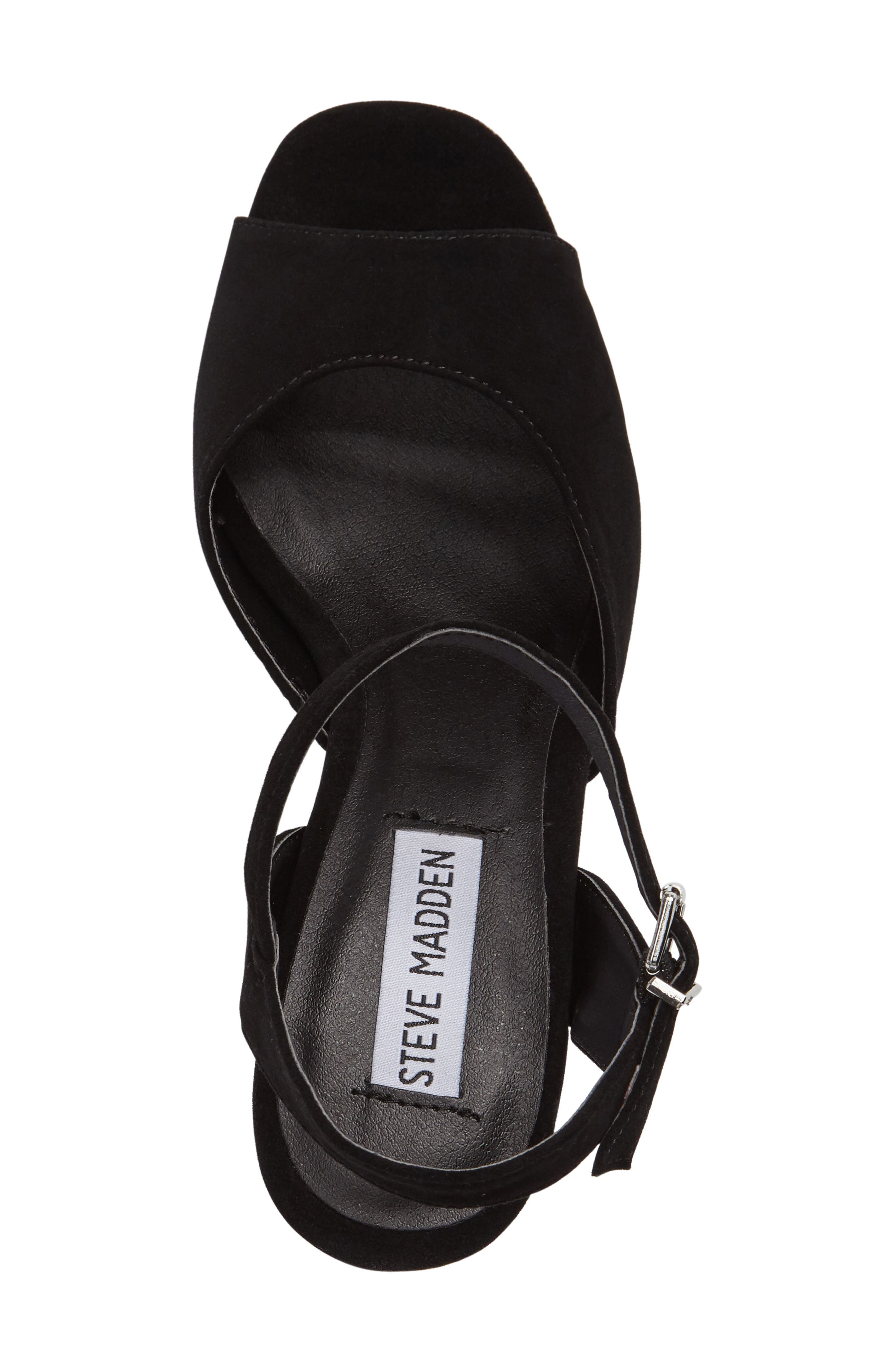 Trysta Platform Sandal, Alternate, color, BLACK SUEDE