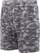 CONCEPTS SPORT Men's Concepts Sport  Charcoal Las Vegas Raiders Biscayne Camo Shorts