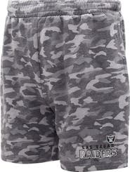 CONCEPTS SPORT Men's Concepts Sport  Charcoal Las Vegas Raiders Biscayne Camo Shorts