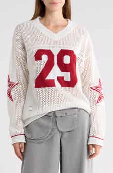 Korrin Graphic V-Neck Sweater