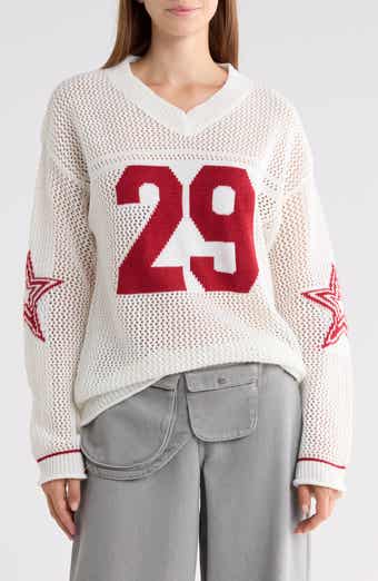 Korrin Graphic V-Neck Sweater