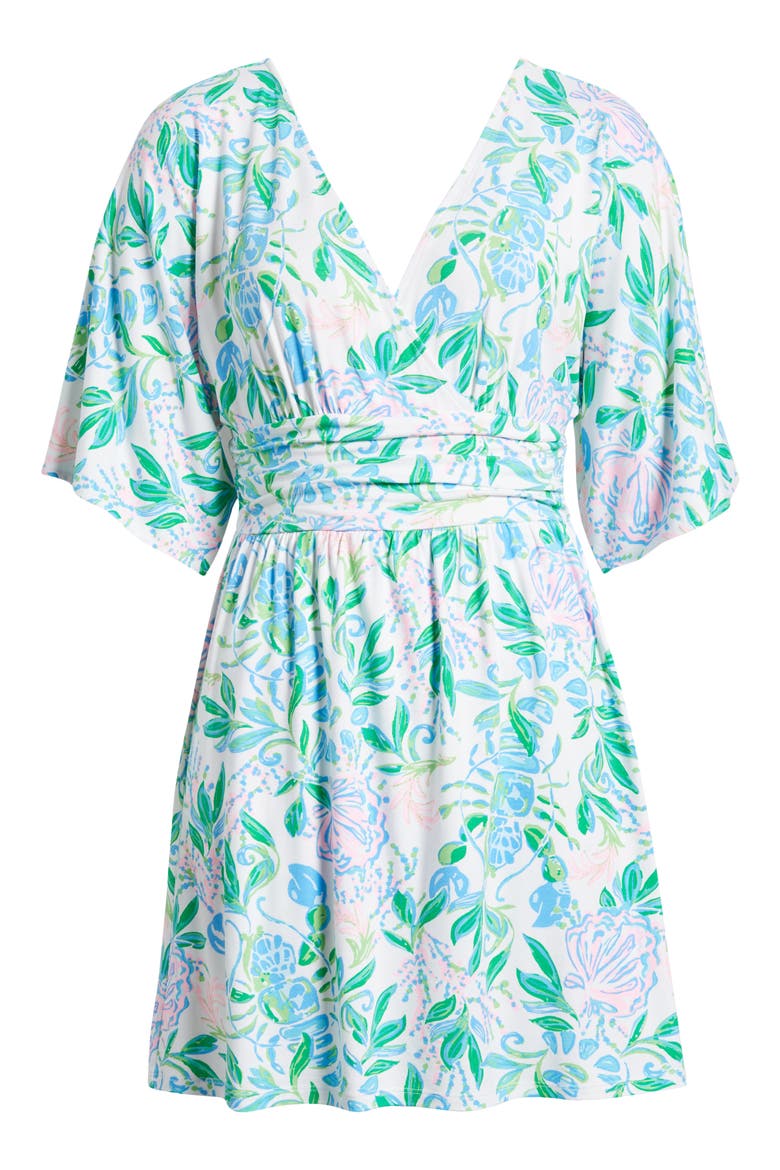 Parigi Floral Knit Skort Romper, Alternate, color, RESORT WHITE JUST A PINCH