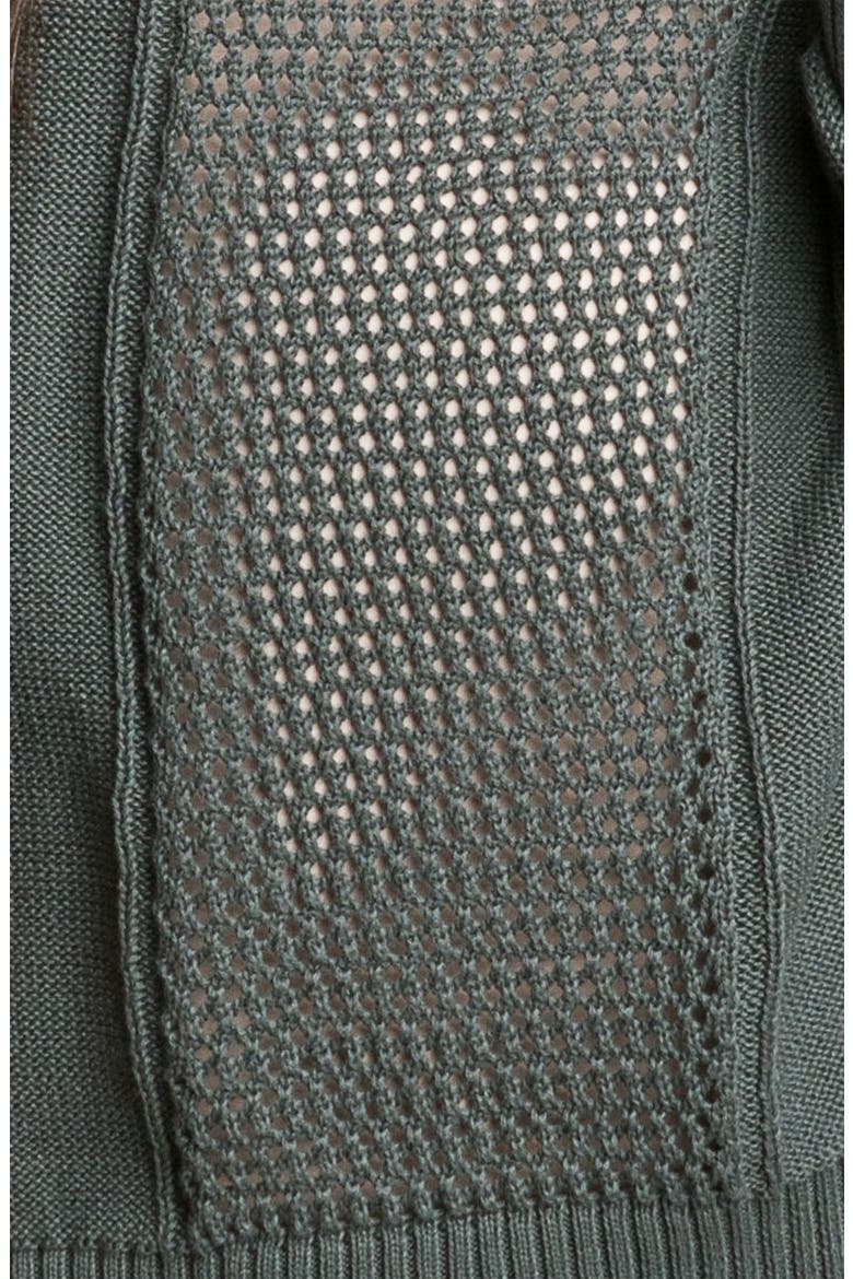 Open-Weave Panel Sweater, Alternate, color, GREY- URBAN