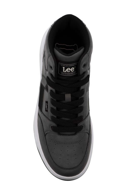 Lee Prescot Mid Top Sneaker In Black