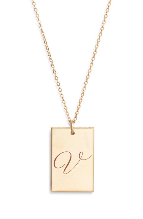 Stella Initial Pendant Necklace