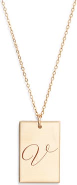 Set & Stones Stella Initial Pendant Necklace