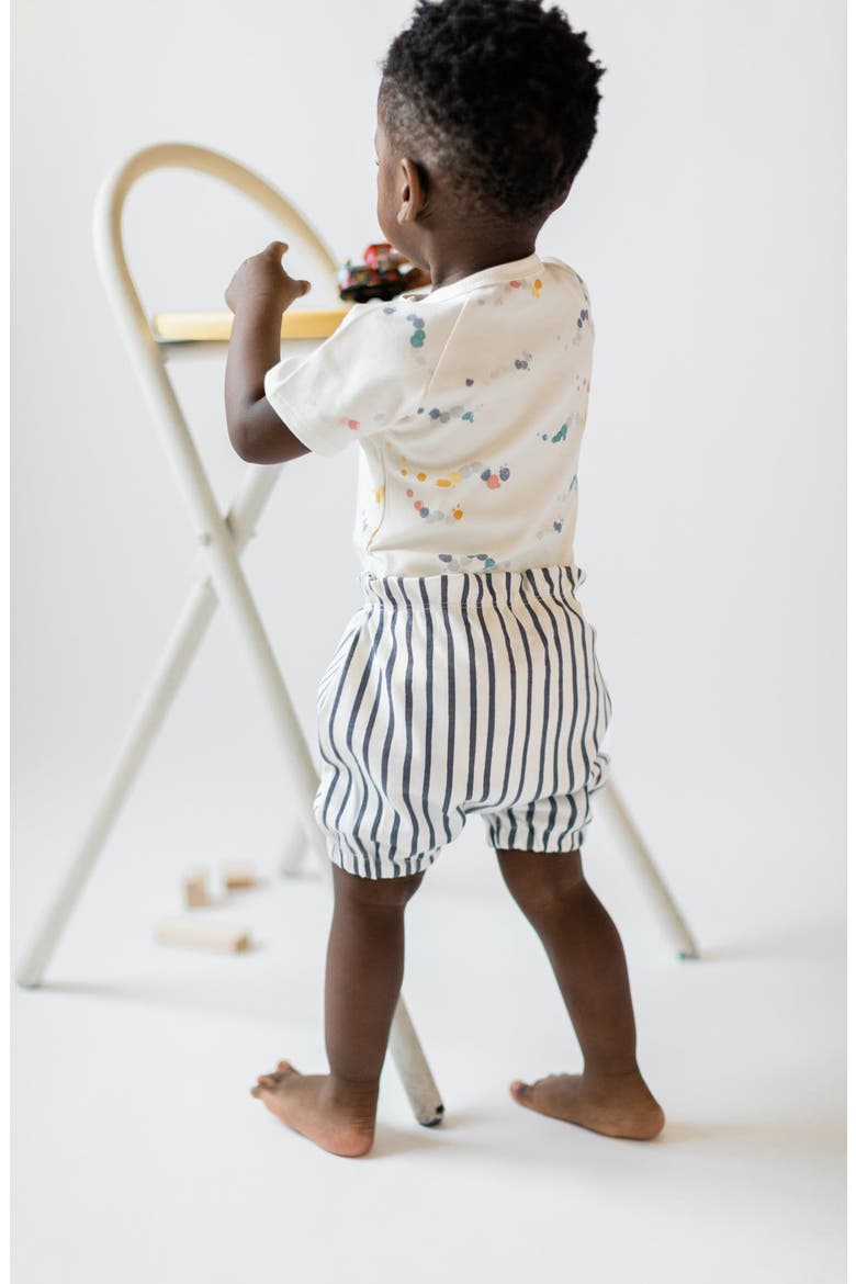 Stripes Away Bubble Shorts, Alternate, color, INK BLUE