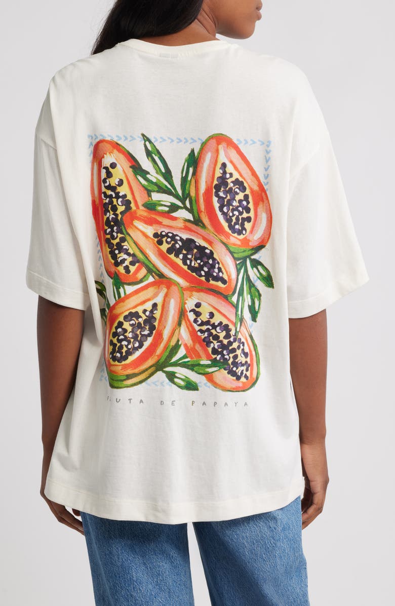 VERO MODA Taz Hailey Papaya Cotton Graphic T-Shirt, Alternate, color, 