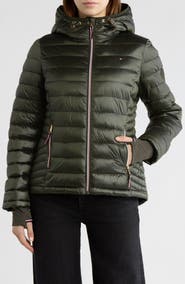 Tommy Hilfiger Zip Hooded Packable Puffer Jacket