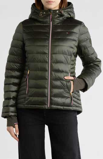 Zip Hooded Packable Puffer Jacket