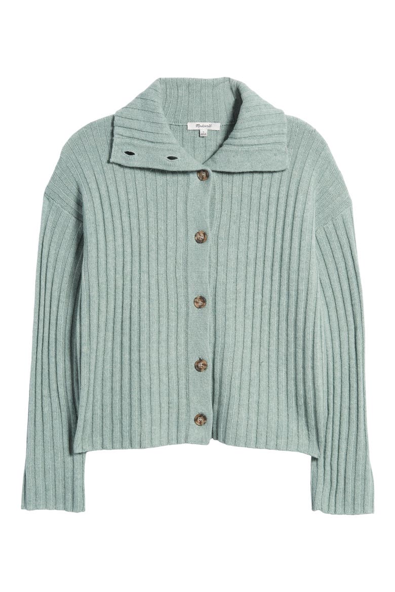 Wool Blend Oversize Collar Cardigan, Alternate, color, CAROLINA BLUE