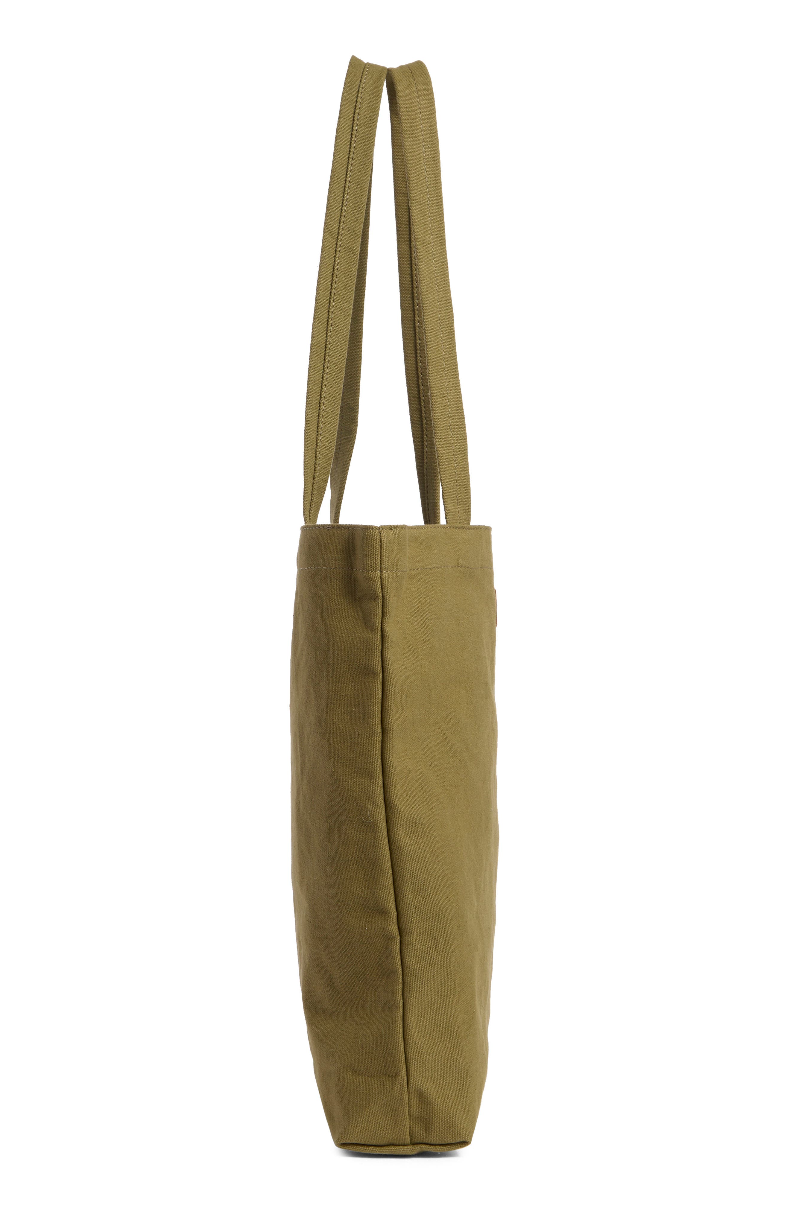 New Amsterdam Leatherworks Eden Canvas Tote Bag, Alternate, color, Olive