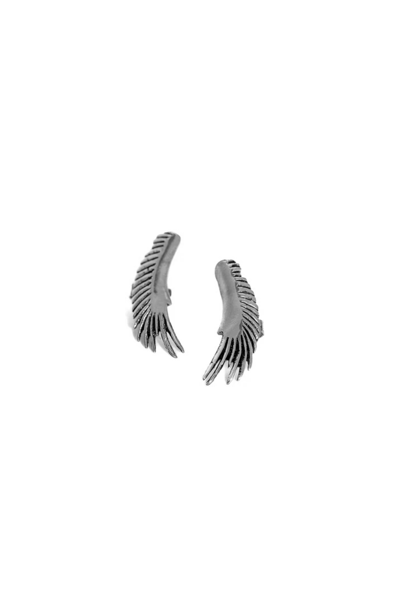 Kapoeta by Ambica Vulture Wing Earrings, Main, color, Silver