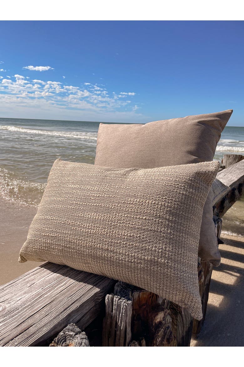 Essential Indoor Outdoor Pillow, Alternate, color, Mocha Brown