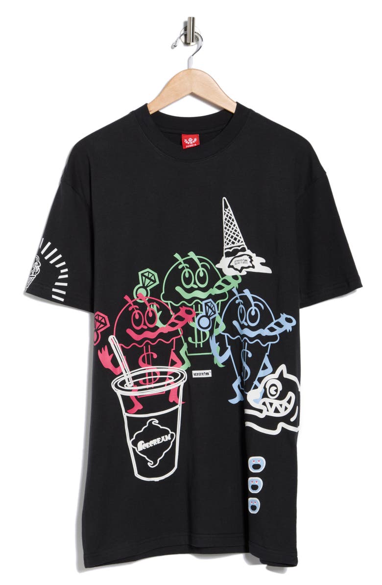 ICECREAM The Gang Graphic T-Shirt, Alternate, color, Stretch Limo
