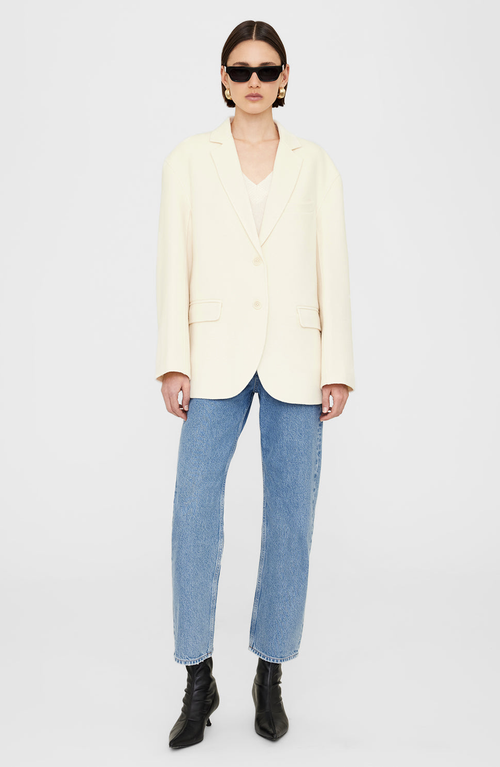 Anine Bing Quinn Blazer In White