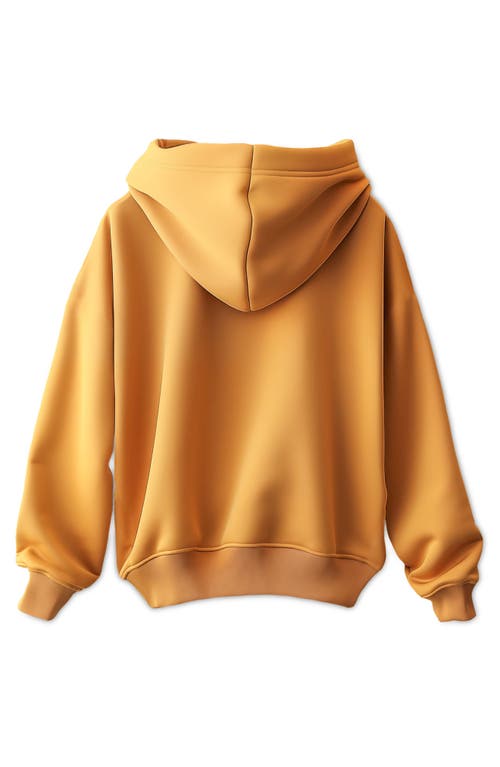Dalix Rainbow Zip Hoodie In Gold