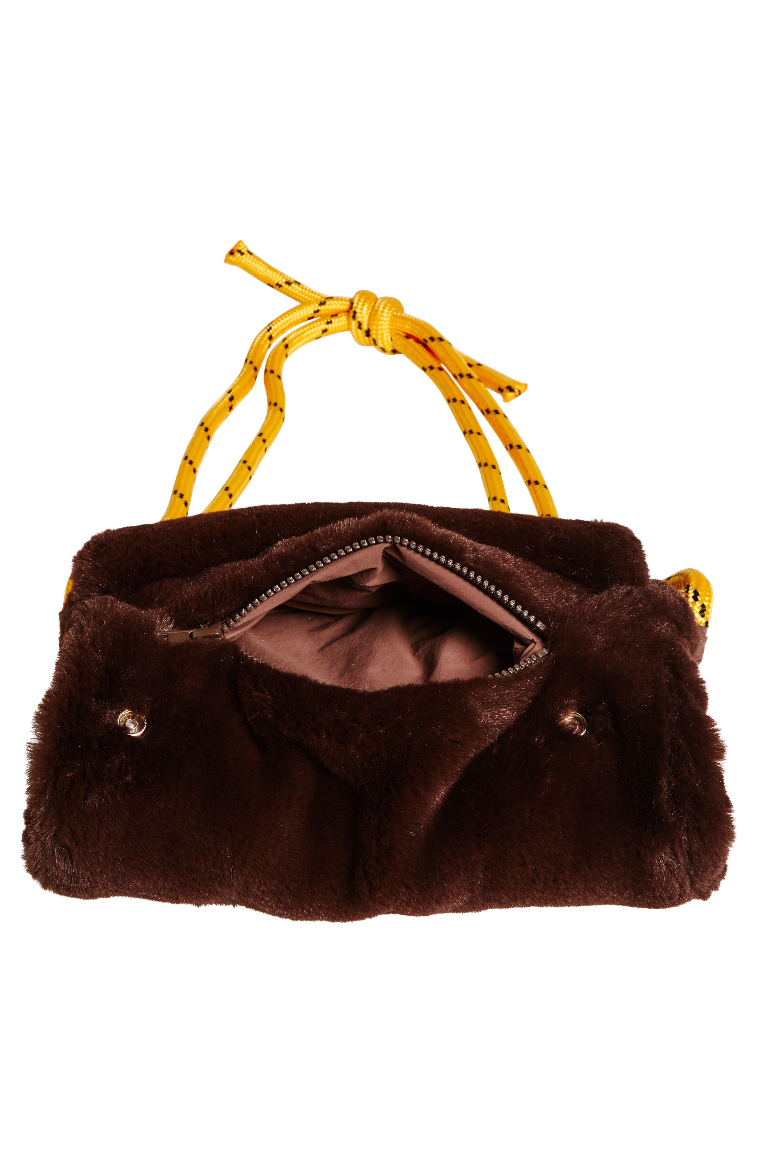 KkCo Faux Fur Muff Crossbody Bag, Alternate, color, 