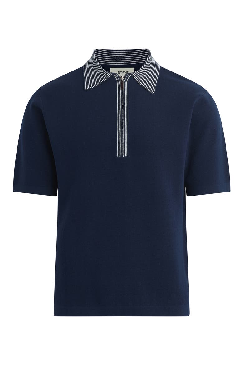 Retro Quarter Zip Polo, Alternate, color, TRUE NAVY
