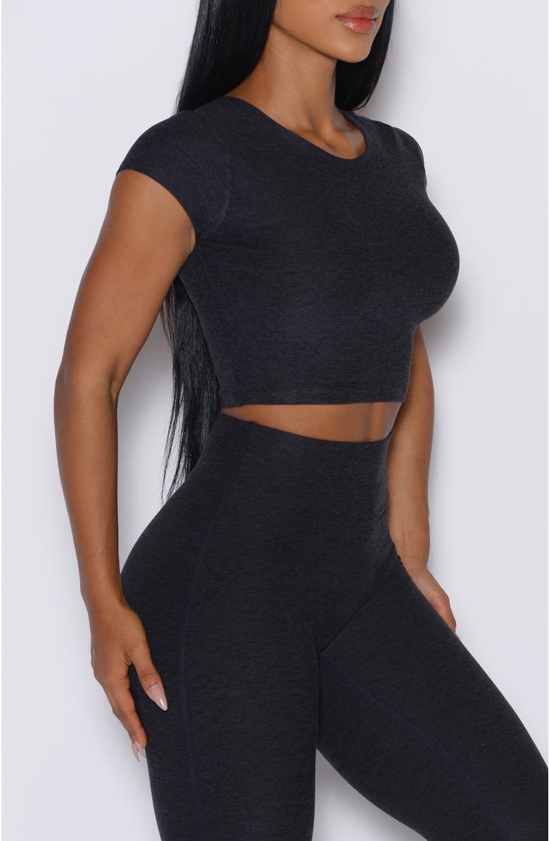 Bombshell Sportswear Fit Fam Active Tee, Alternate, color, Heathered Black