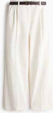 H&M Belted Cotton Chinos