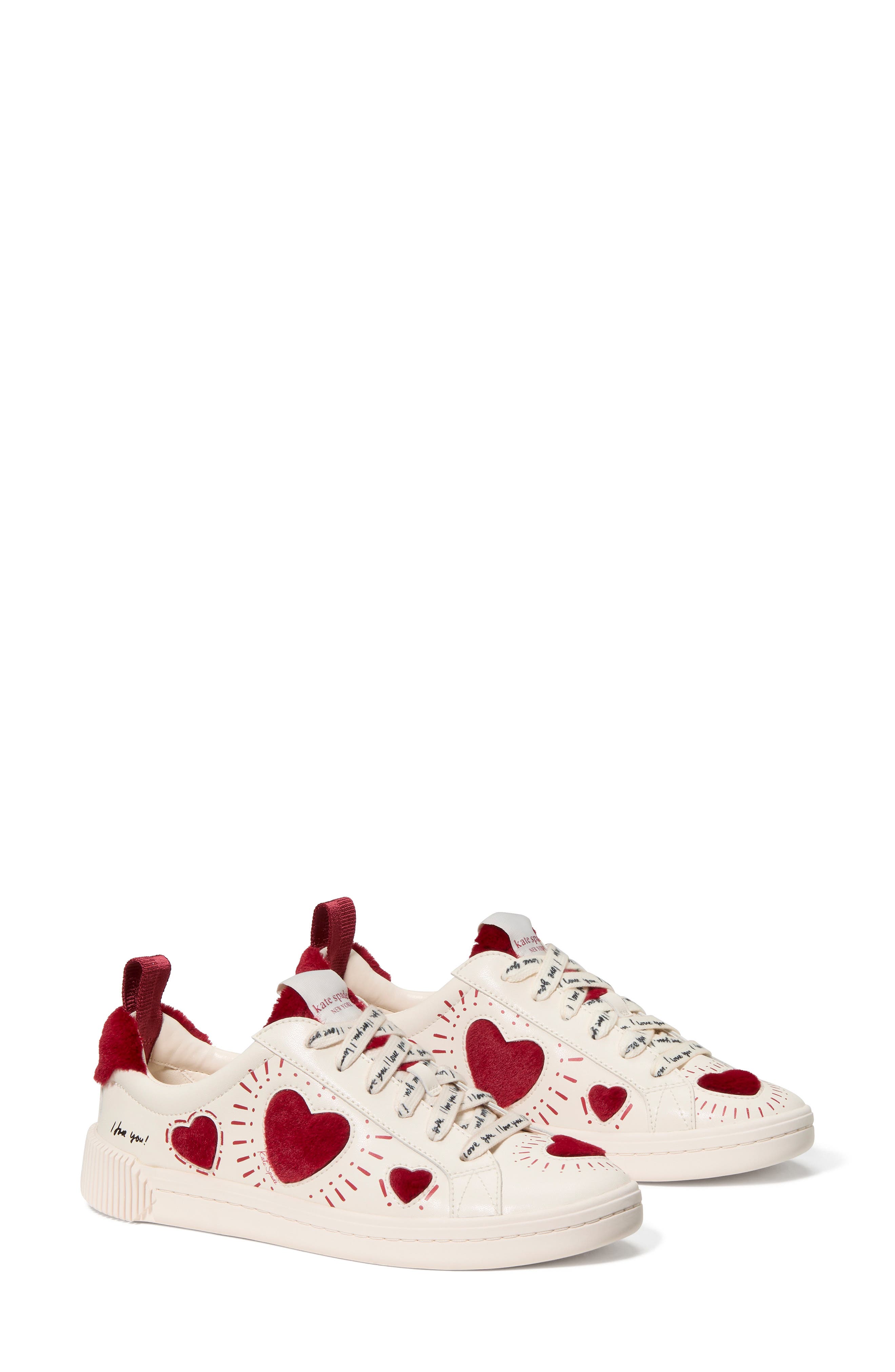 Kate Spade New York k as in kate sneaker, Alternate, color, Cream